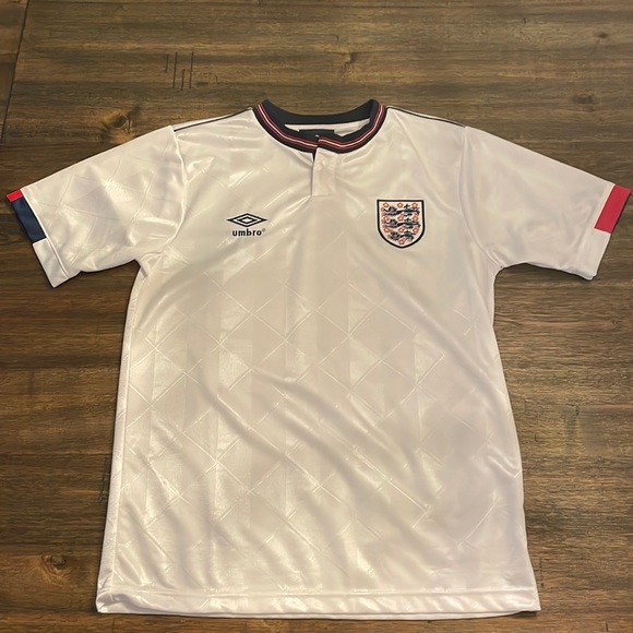 Authentic 1987-1990 Umbro England Home jersey S new - Picture 1 of 7